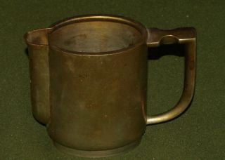 vintage german berndorf alpaca brass cup jug pitcher from bulgaria