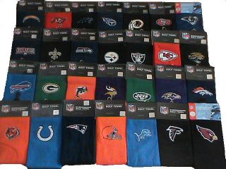 NFL EMBROIDERED SPORTS TOWEL   ALL TEAMS AVAILABLE golf bar sports 