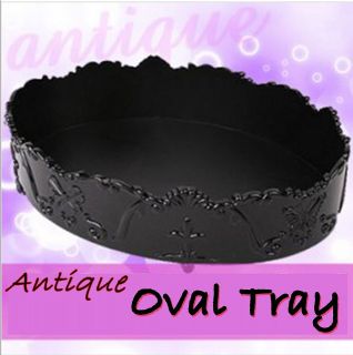 Jewelry Cosmetic MakeUp Perfum Large Organizer Oval Tray NIB