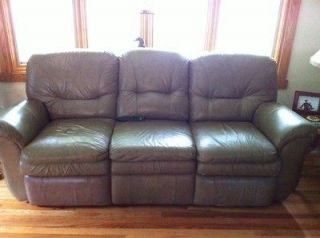 lazyboy leather dual recliner sofa genuine la z boy time