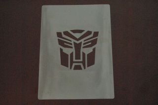 Transformers autobot Stencil Airbrush Painting