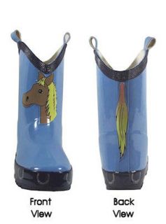 NEW Smoky Mountain Boots   CHILD   Rubber Boot   Horse Head Front 