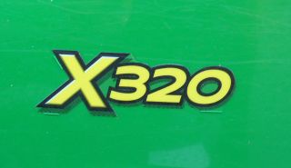John Deere lower hood decal set for X320 tractors M152343