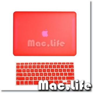   RED Hard Case for Macbook White 13 A1342 with Keyboard Cover