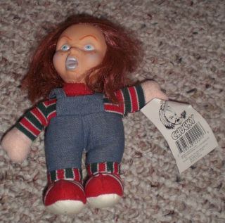 Vintage 1990 CHUCKY Childs Play doll, mini plush 6 inches tall 