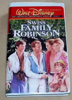 Disney Swiss Family Robinson VHS Tape The Fantastic Adventure Series