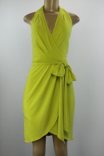 Jessica Simpson women dress sleeveless open back Yei Yellow size 4