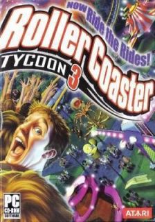 Roller Coaster Tycoon 3  Jewel Case for Win 98/Me/2000/XP/Vista/7 