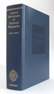 Oxford Dictionary of National Biography 2001 2004
