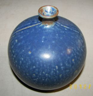 Vintage Bud vase by Toyo made in Japan Blue 4.5 x 4.5