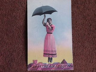 Girl Floats with Umbrella Like Mary Poppins/Im Up in the Air About 