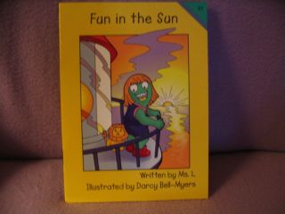 Rare preschool home school reading book Land of the Letter people Fun 