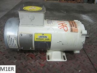 Leeson 1 HP DC Permanent Magnet Motor C4D17WK2F 1750 RPM 180V 5/8 