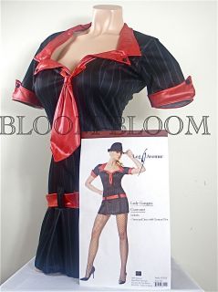 Leg Avenue Mafia Lady Gangster Holloween Costume 83183 S, M, L