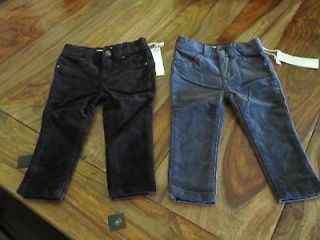 Joes jeans girls size 12 18 months corduroy black grey jeggings pants 