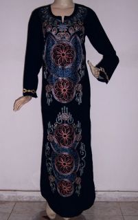 PLUS SIZE Egyptian Cotton Embroidered Kaftan Caftan long Dress 2X, 3X 