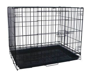 New 24 Folding Dog Cat Kennel Cage Crate With Bottom Grate   SA24