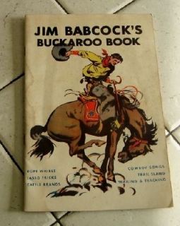 VINTAGE 1936 LOG CABIN SYRUP JIM BABCOCKS BUCKAROO BOOK TREASURE 