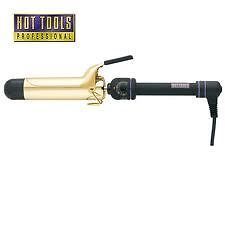   Professional 1 1/2 Inch Spring Salon Curling Iron 24K Gold Surface