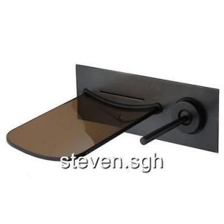 Oil Rubbed Bronze Wall Mount Waterfall Bathroom Fauct Mixer Tap 8101K