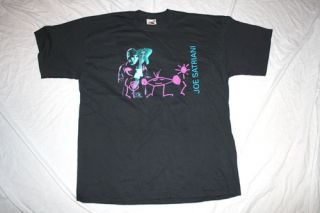 New Joe Satriani  Neon Design 2004 Tour X Large Black T shirt