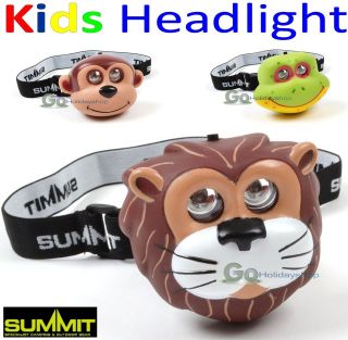 Childrens Kids LED Headlight Torch Flashing Light Night Lamp Safety 