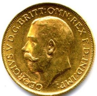 1918 king george v full gold sovereign lustre from united