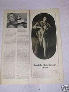 1964 photo ad for round the clock stockings expedited shipping