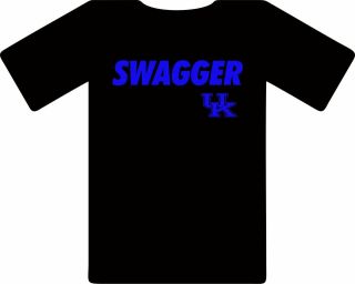 Kentucky Wildcats UK Swagger Funny Black T Shirt Tee BRAND NEW Humor 