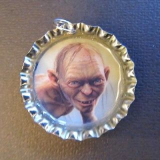 lord of the rings gollum bottle cap charm necklace time
