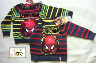 NEW** Funky Boys Marvel Spiderman Knitwear Jumper Ideal for Winter 