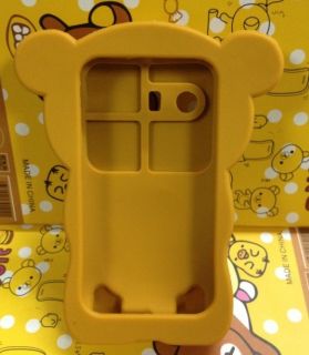 1X 3D Brown Koko Dog Ear Silicon Soft Back Cover Case For Samsung 