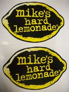 mikes hard lemonade Logo on Both Sides Hanging Cardboard Bar Sign 