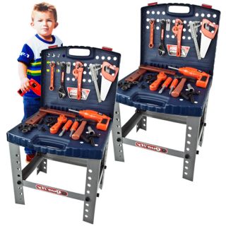 Tool Set Children Toy Workshop Boys Kids Pretend Play Bench Learning 