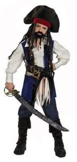 CAPTAIN JACK SPARROW Deluxe Pirates Caribbean Child Costume 4 6 