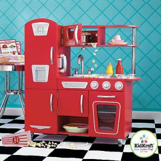 Kidkraft Red Vintage Wooden Kitchen Can Be Personalised With Your 