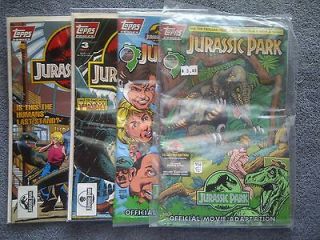 JURASSIC PARK 1 4 SET OFFICIAL MOVIE ADAPTATION books with Trading 