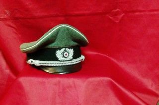newly listed german army officer s crusher hat german made