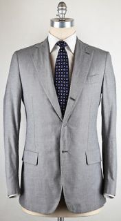 new $ 3600 borrelli gray suit 42 52