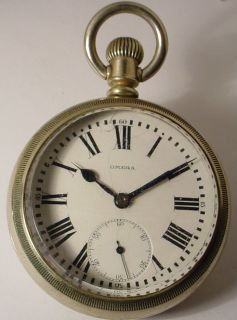 antique omega pocket watch fancy case oresilver  