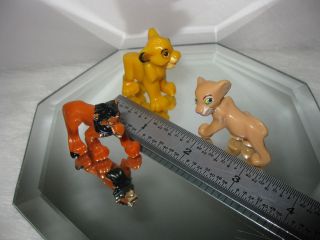 Disney Lion King Miniature Figures~Scar~Simba~Nala Toy Figures