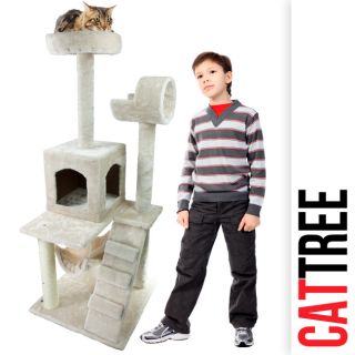    Cat Tower Tree w Condo Scratcher Furniture Kitten House Hammock New