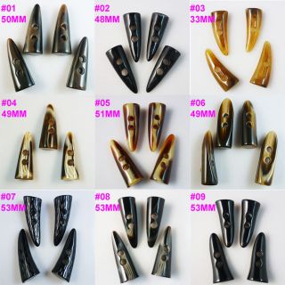 promotion 32PCS horn toggle sewing button clothes accessories charms 