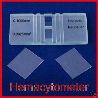 Two Neubauer Hemacytometer Blood Count for Microscope BRAND NEW Ship 