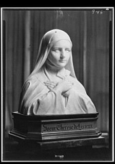   Statue of St. Theresa by Mario Korbel vintage black & white phot H218