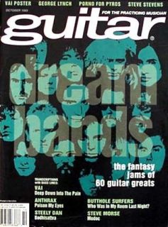 Guitar For Pract. Musician Magazine October 1993 Steve Vai Poster