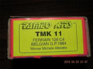 tameo 1 43 ferrari 126c4 belgian gp f1 kit tmk11