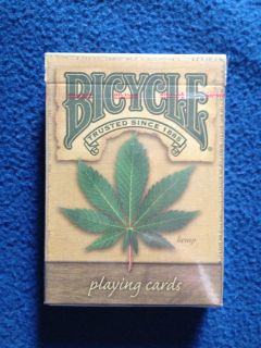 bicycle playing cards hemp deck new sealed 