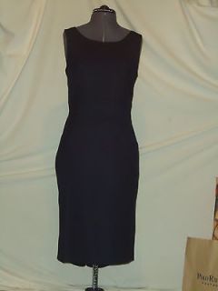 navy wool laura ashley dress size 18
