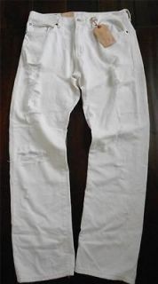 RALPH LAUREN MEN Denim Supply 34X32 NWT $98 White Jean Pants Straight 
